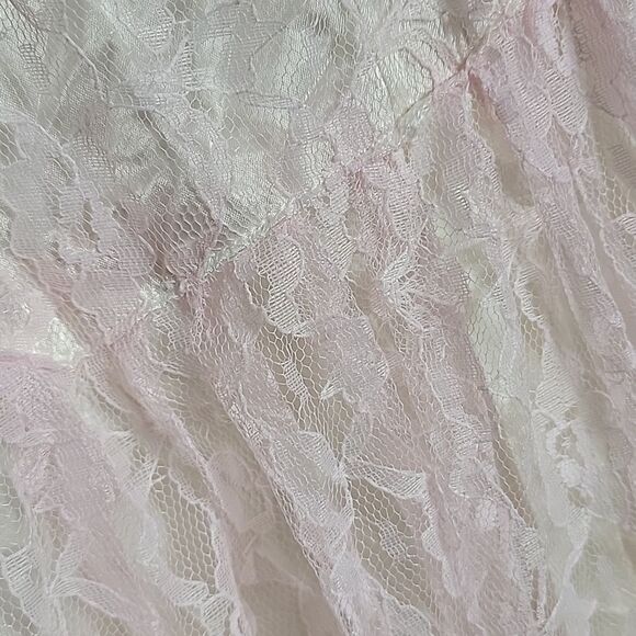 VINTAGE.. baby pink, lace dress.. prom, bridesmaids, costume.. - Picture 7 of 16